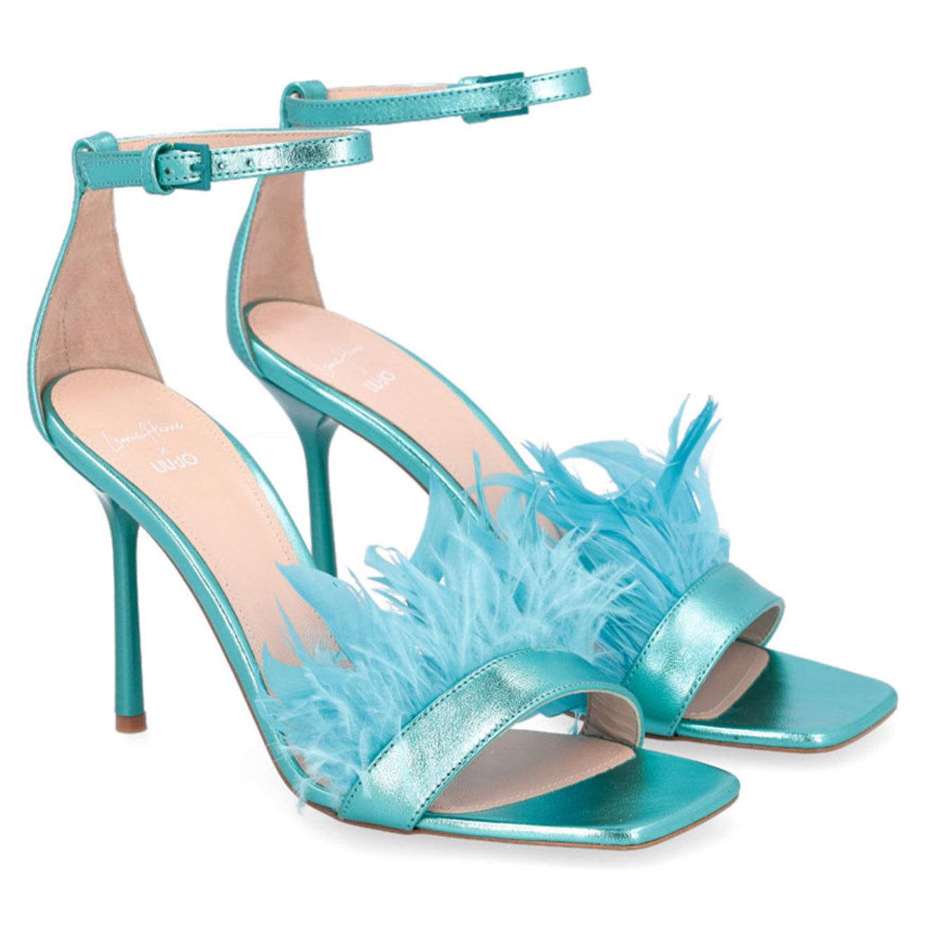 Leonie Hanne x Liu-Jo Sandales en Cuir Luna Leonie Hanne X Liu Jo bleues - Talon 10 cm