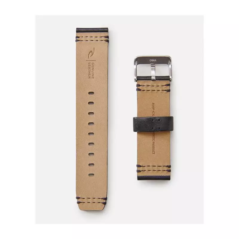 Bracelet montre RIPCURL Leather 22Mm Band Black