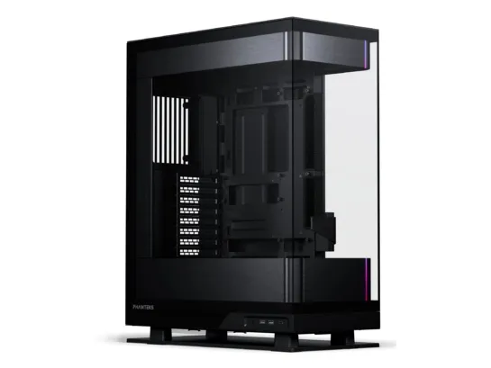 Phanteks Evolv Series X2 - Mid tower - udvidet ATX - sidepanel med vindue (hærdet glas) - ingen strømforsyning (ATX) - børstet sort - USB/Lyd