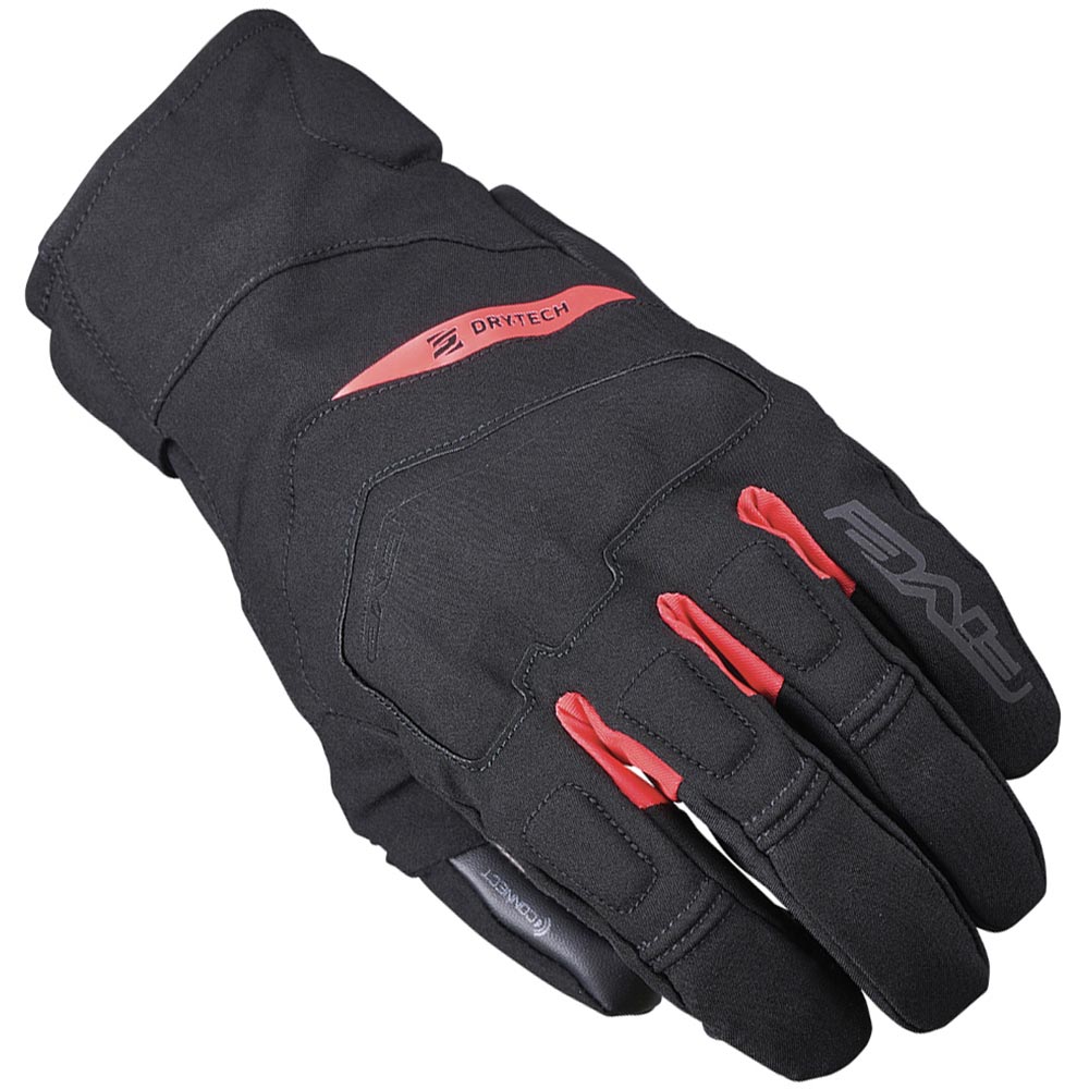 Five - Gants Boxer Evo Waterproof Noir / Rouge fluo
