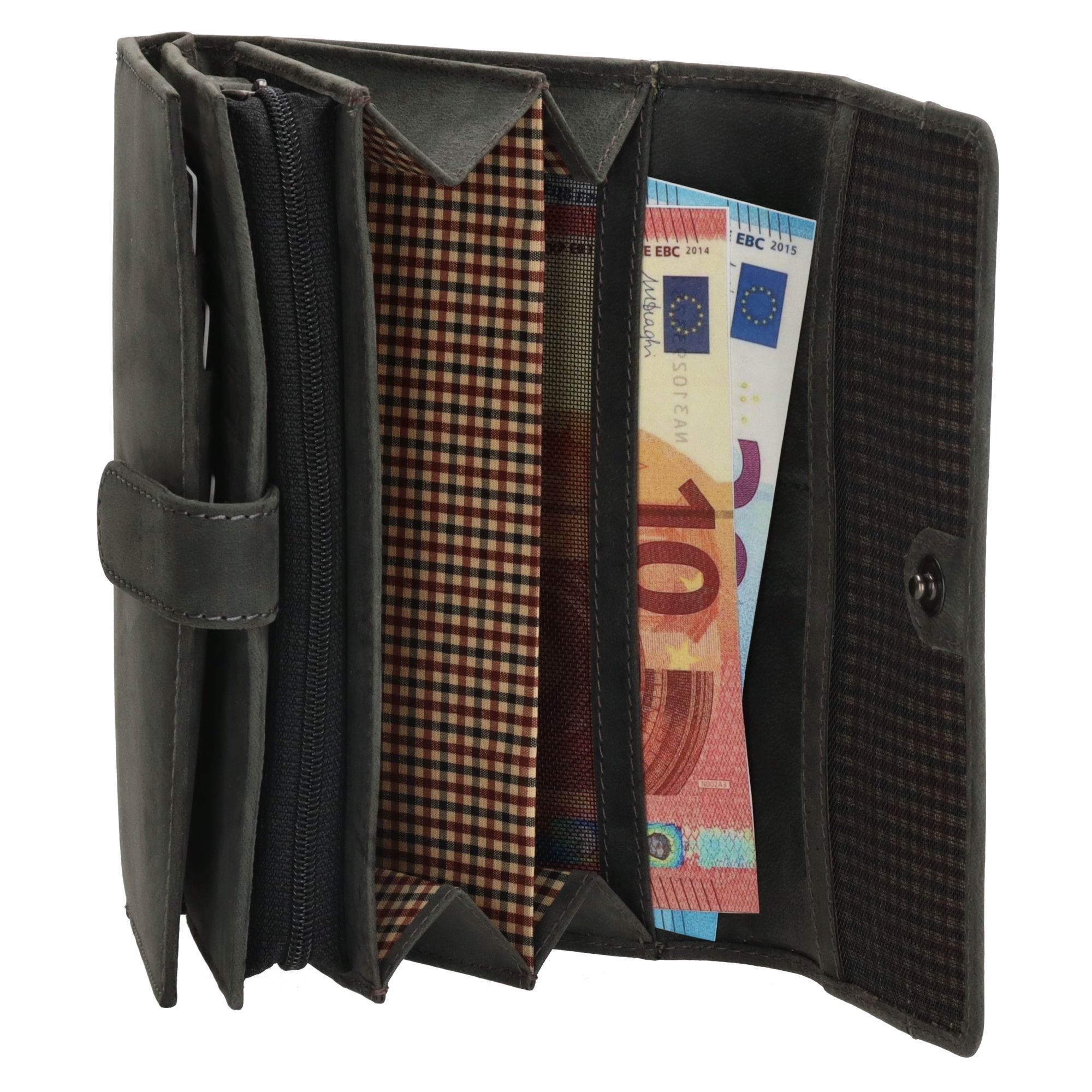 Hide & Stitches Idaho Portemonnee Zwart