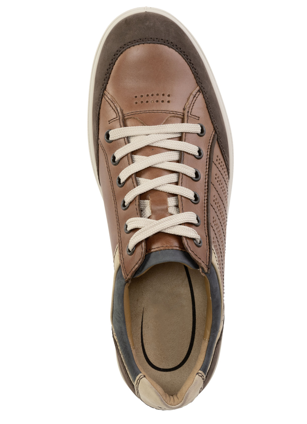 GINO Galante Sneaker mit Kontrast-Besätzen und Zierlochung
