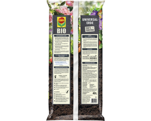 Universele grond COMPO BIO 40 L turfvrij