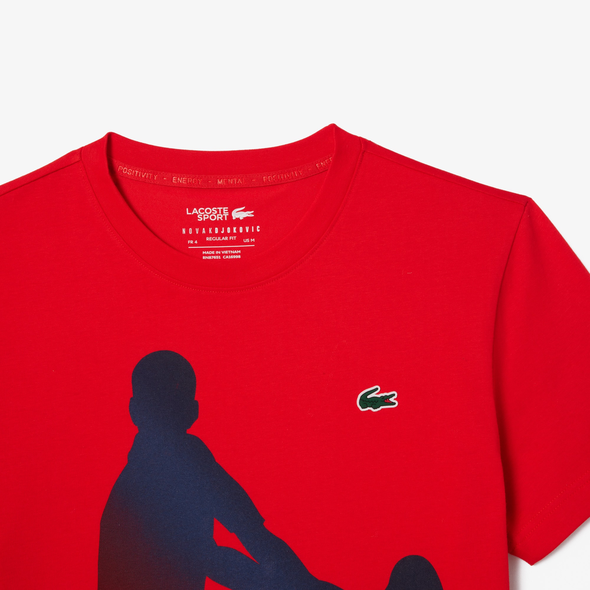 LACOSTE TENNIS x Novak Djokovic-Set bestehend aus T-Shirt und Kappe T-Shirts - Rot - Lacoste - Herren
