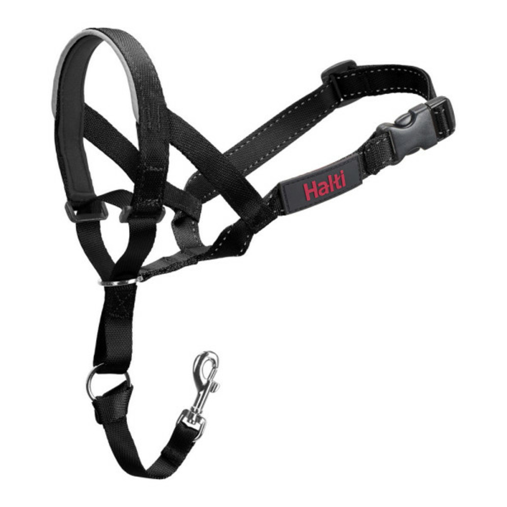 Collier d'entraînement pour chiens halti noir muselière (40-54 cm)