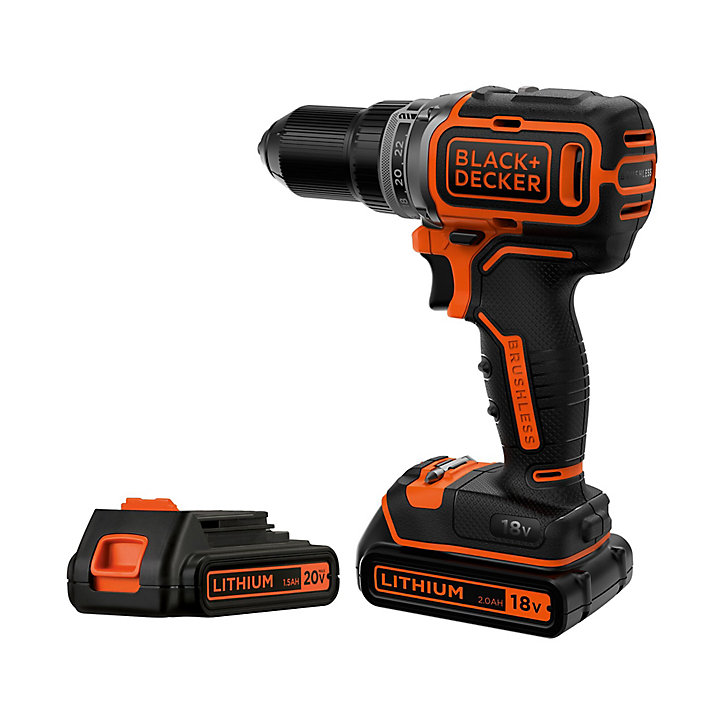 Perceuse visseuse sans fil Black+Decker BL186K1B2-QW 18V - 2x2Ah