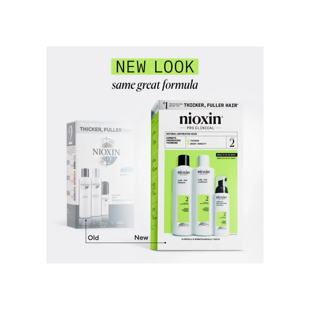 Nioxin System 2 Trial Kit for Natural/Untreated Hair - 1 stk.