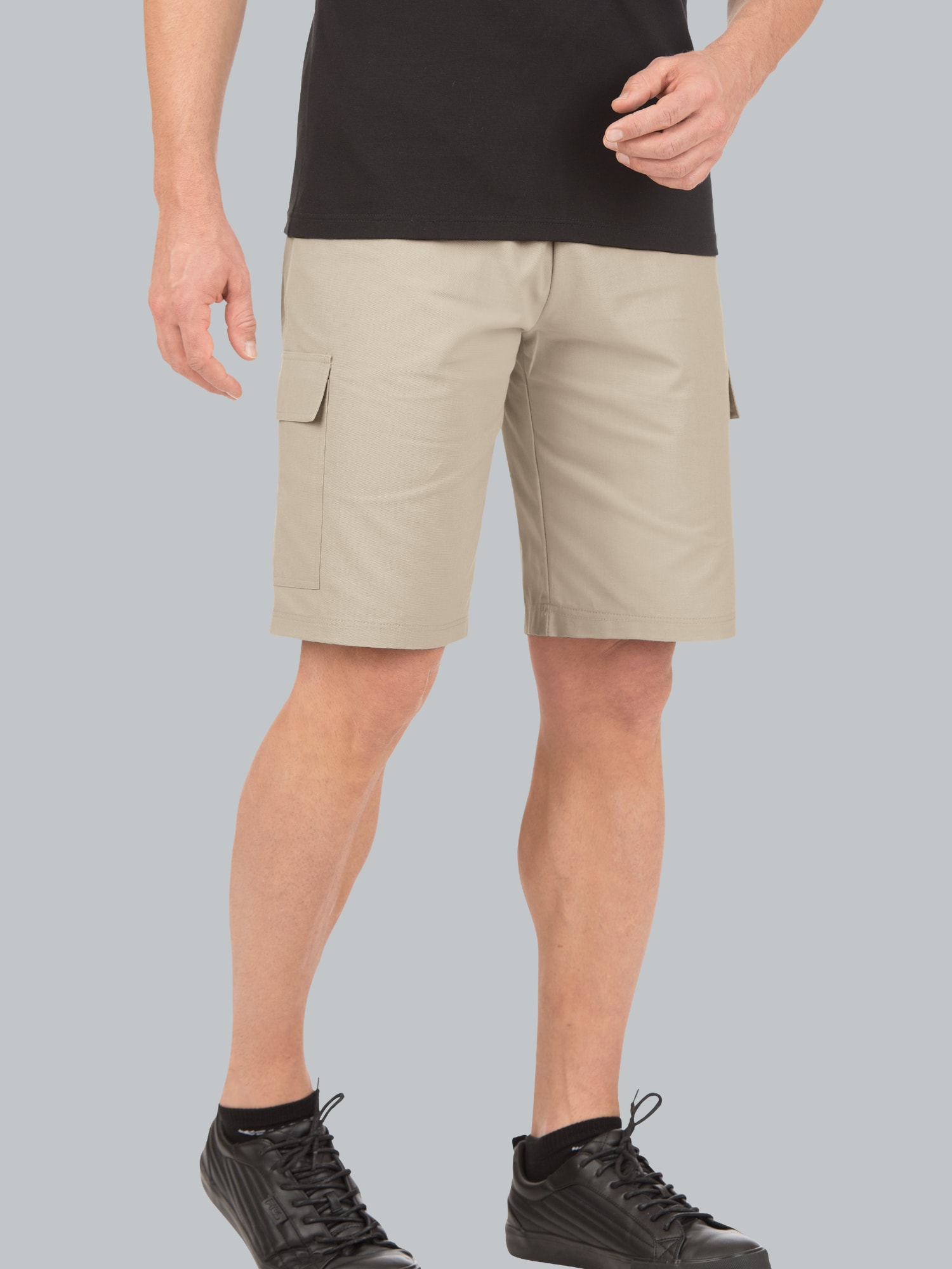 Cargo-Bermuda aus 100% Baumwolle Sand