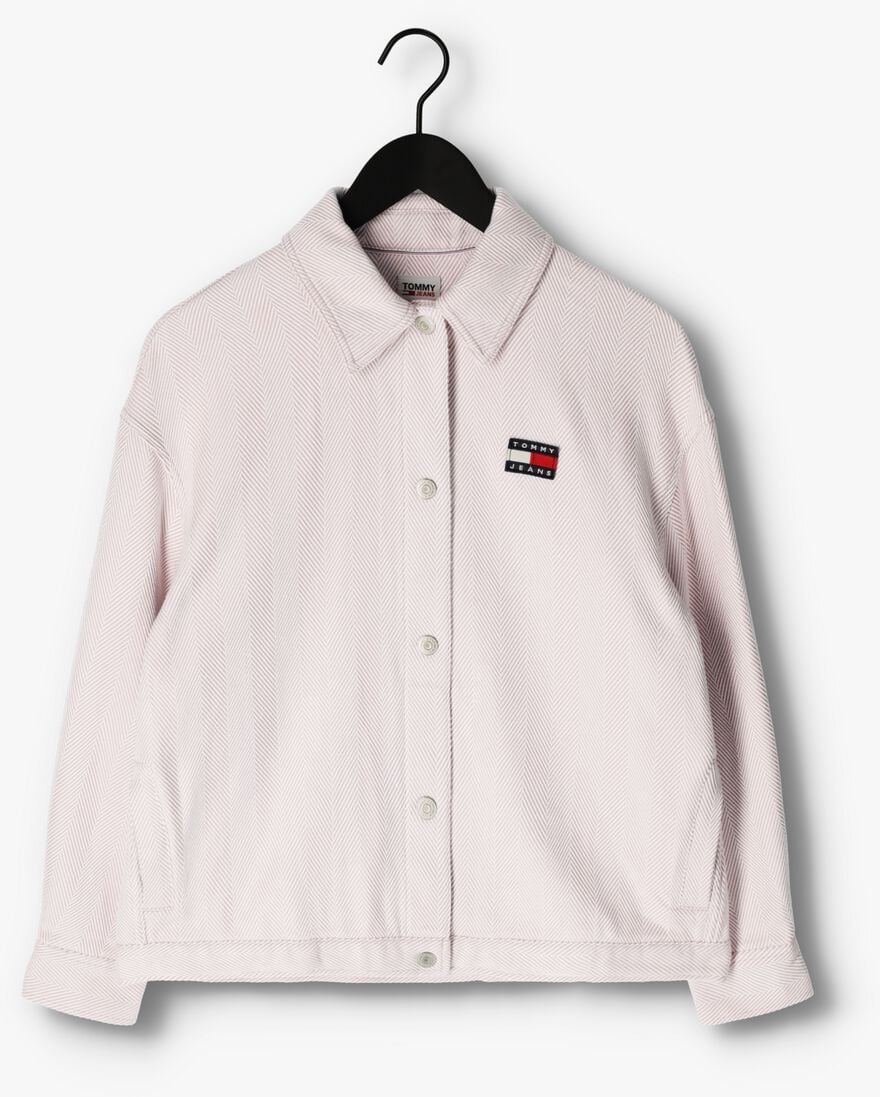 TOMMY JEANS beige tommy jeans blouse tjw herringbone overshirt
