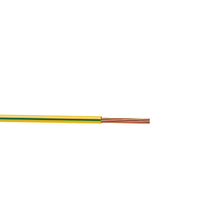 Fil 6mm² H07VR vert/jaune couronne 10m