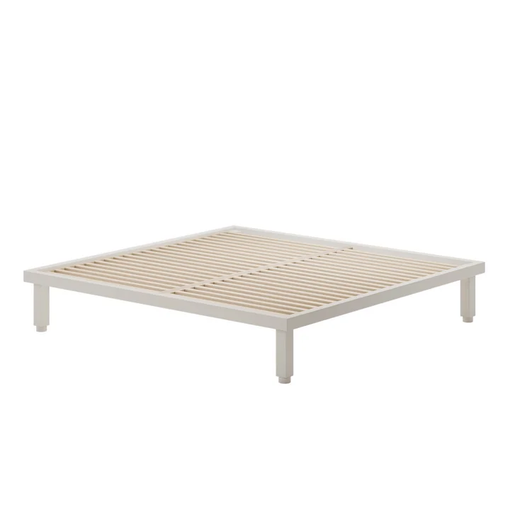 OUT Objekte unserer Tage - Kaya Bett XLarge, 200 x 200 cm, kreide