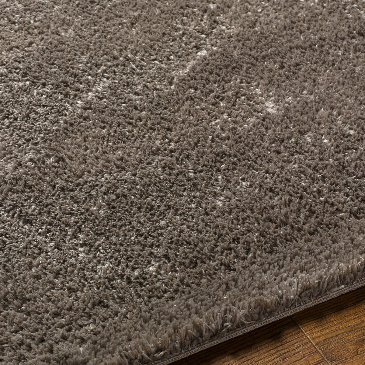 Modern hoogpolig shaggy vloerkleed, donkergrijs, 160x213 cm, CLAIRE