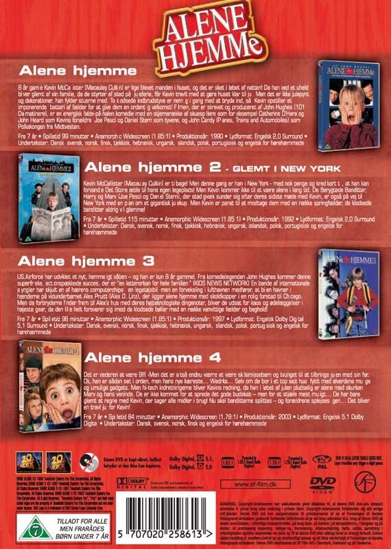 Alene Hjemme 1-4 Box - DVD