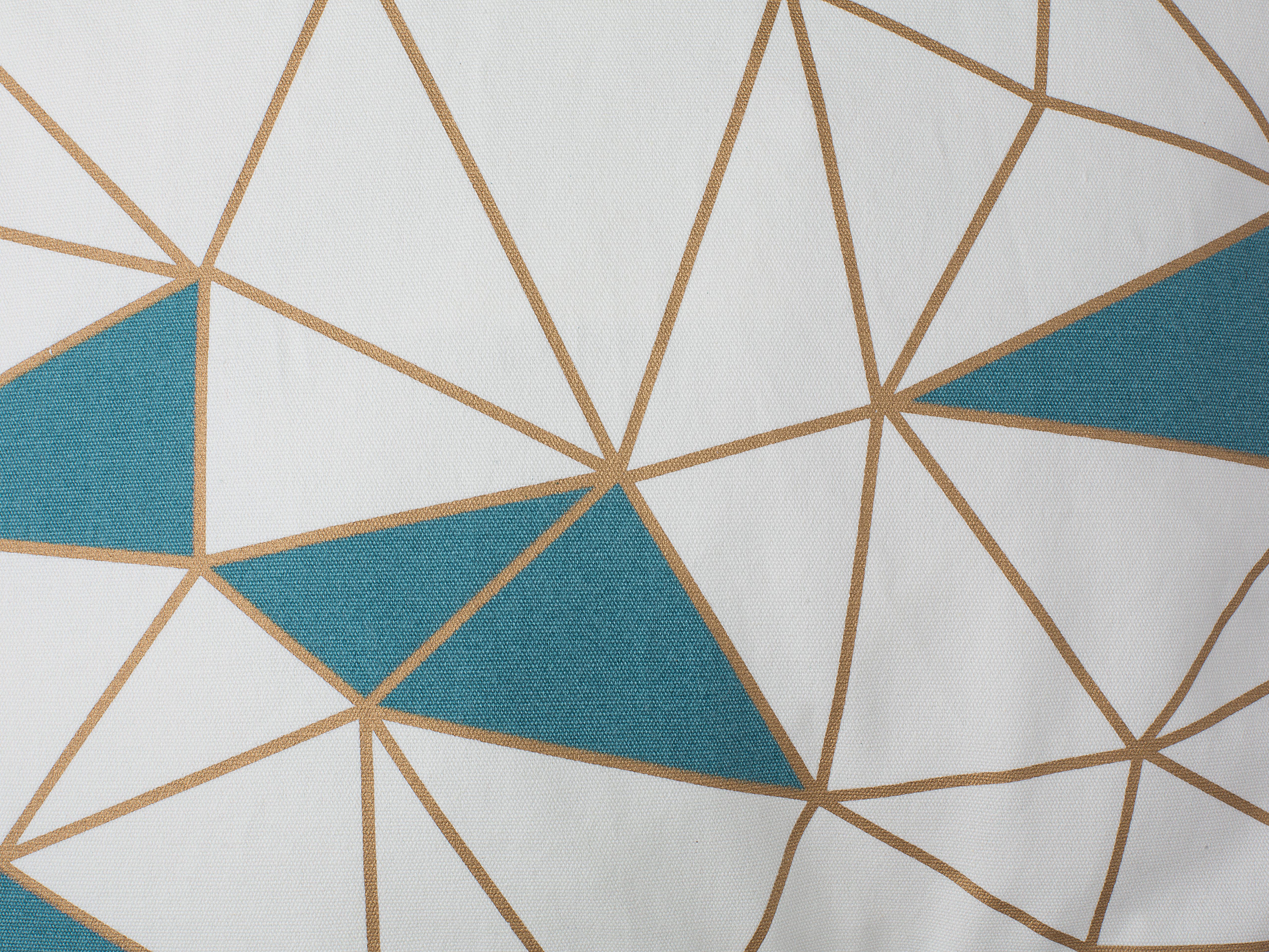 Set van 2 sierkussens CLARKIA Katoen 45 x 45 cm Blauw geometrisch patroon