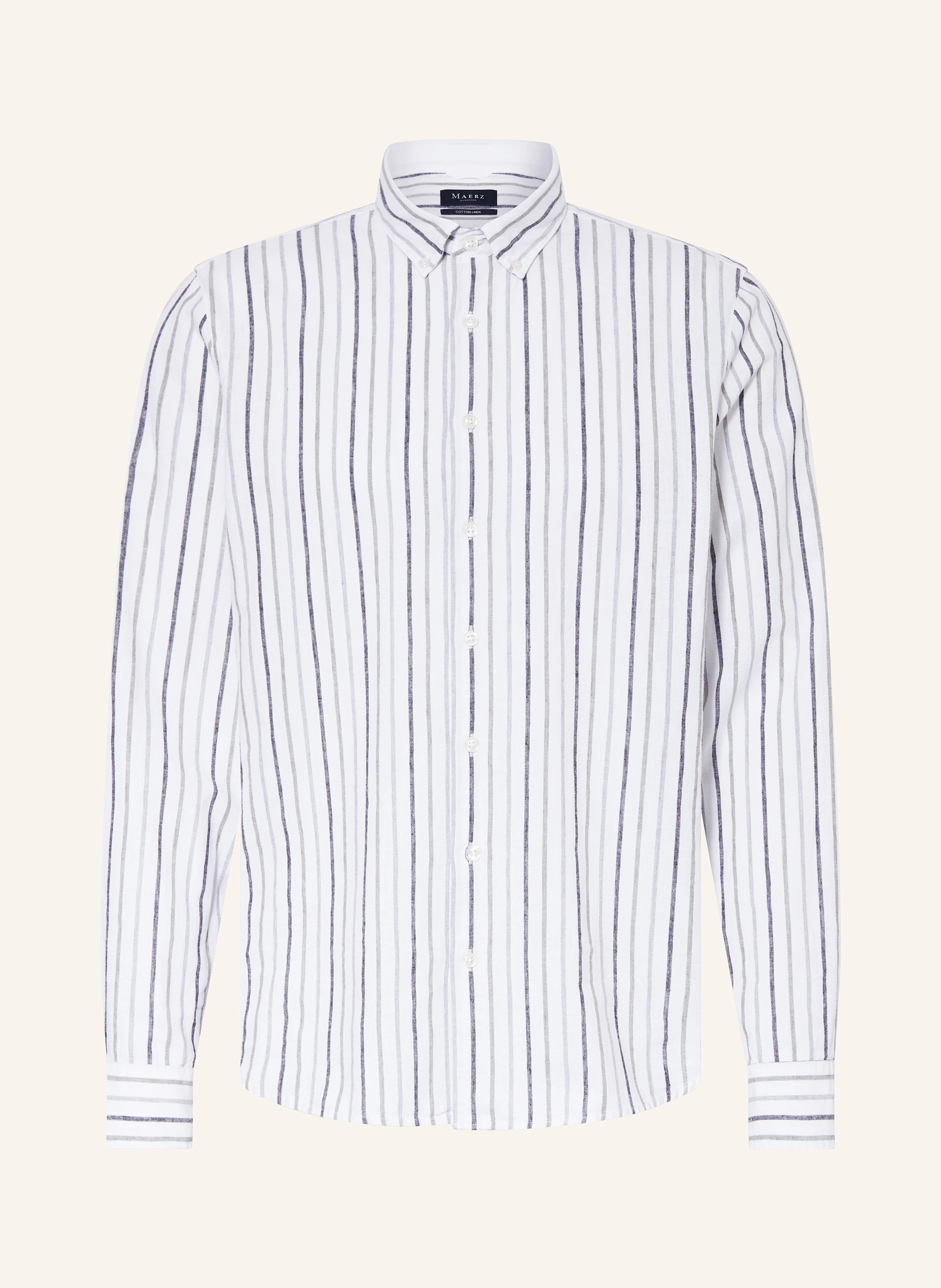 MAERZ MUENCHEN Hemd Comfort Fit mit Leinen