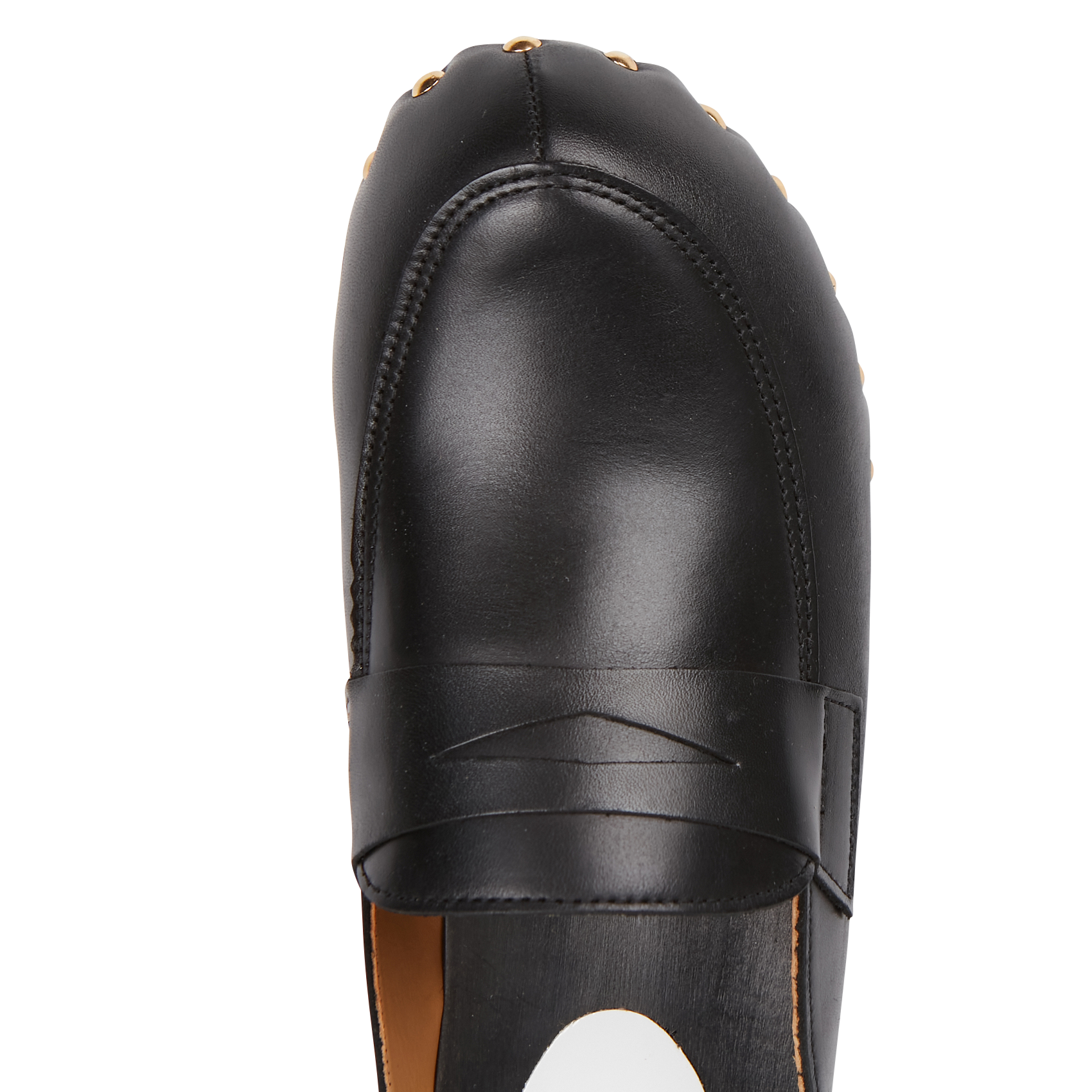 YOOCKI - Sabots mocassins à clous en cuir | Noir