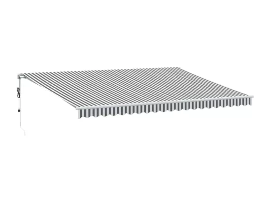 Auvent rétractable automatique avec LED anthracite et blanc