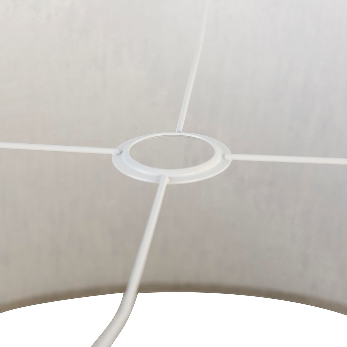 Stoffen lampenkap lichtgrijs rond 50/50/25