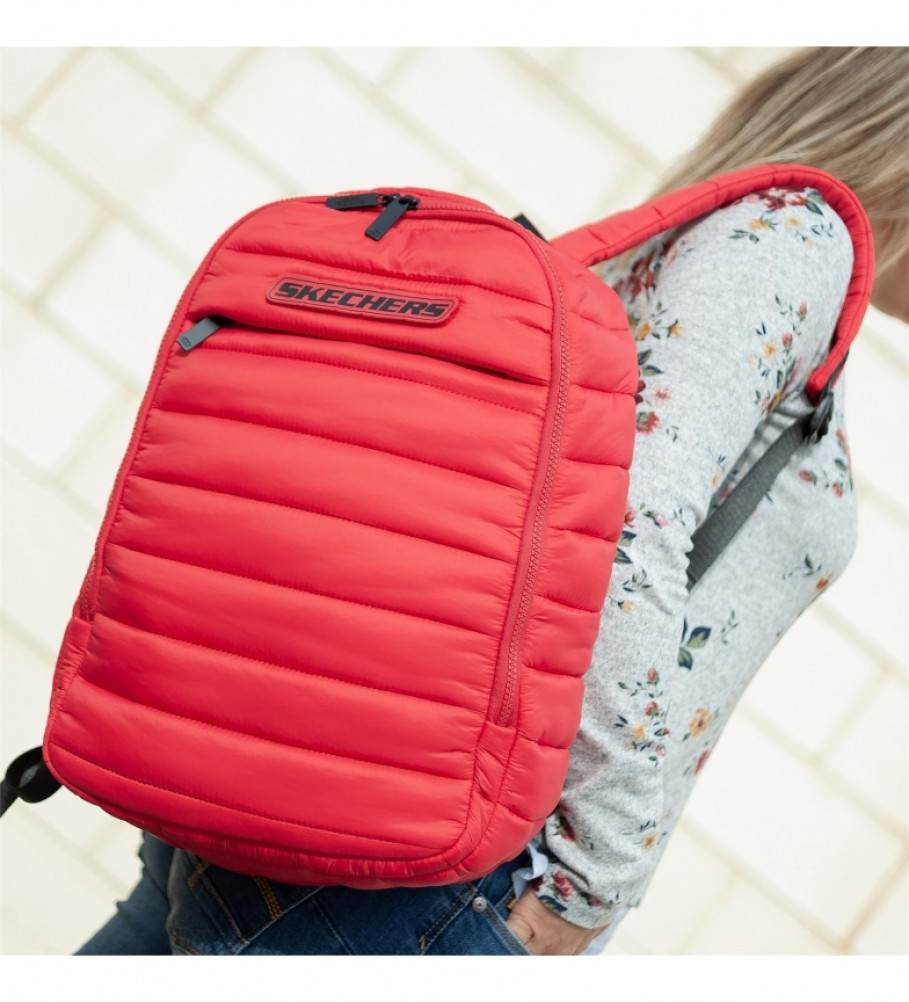 Skechers Mochila escolar S983 rojo -28x40x15 cm-