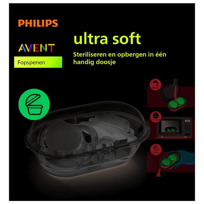 Avent Soother Soft 0-6M MIX X2