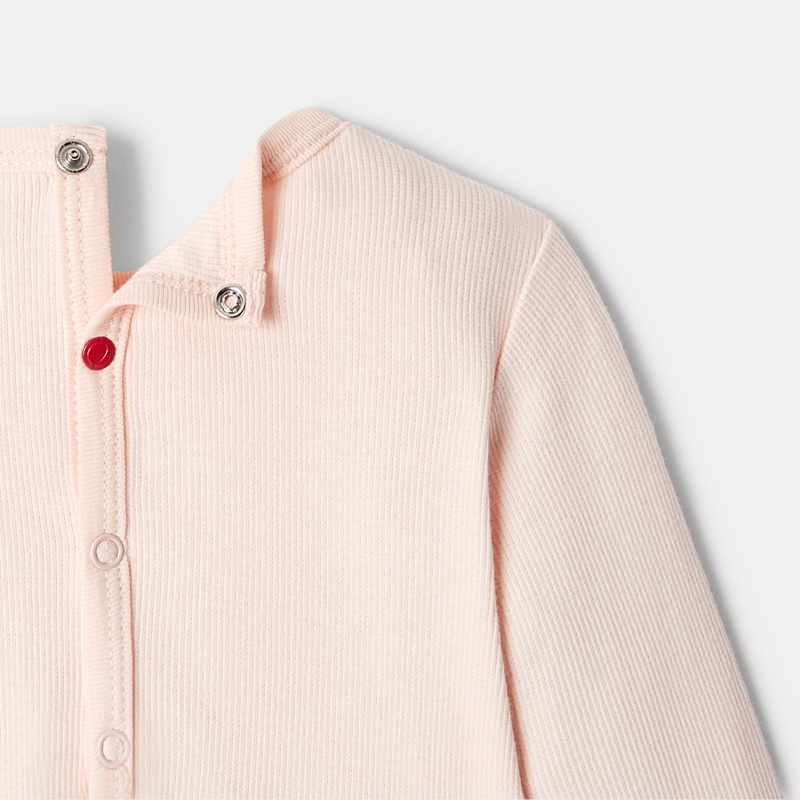 Dors-bien à manches longues en coton rose mixte Absorba