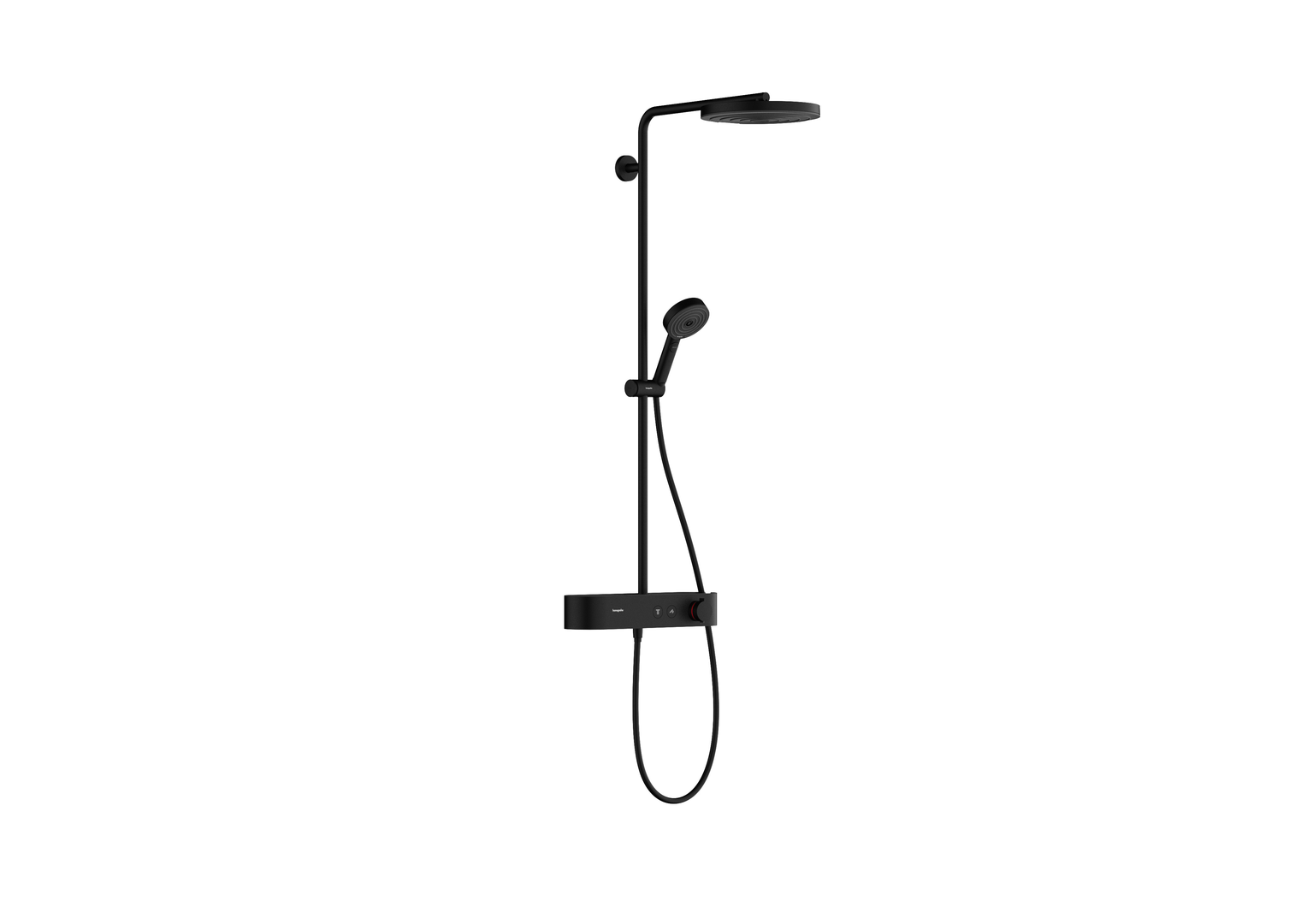 Hansgrohe Pulsify S opbouw regendouche 26cm met Showertablet Select zwart mat
