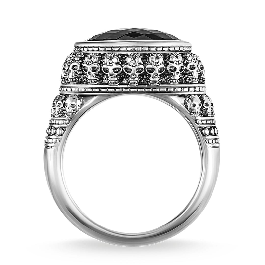 Thomas Sabo Sterling Silver Rebel at Heart Ring Totenkopf