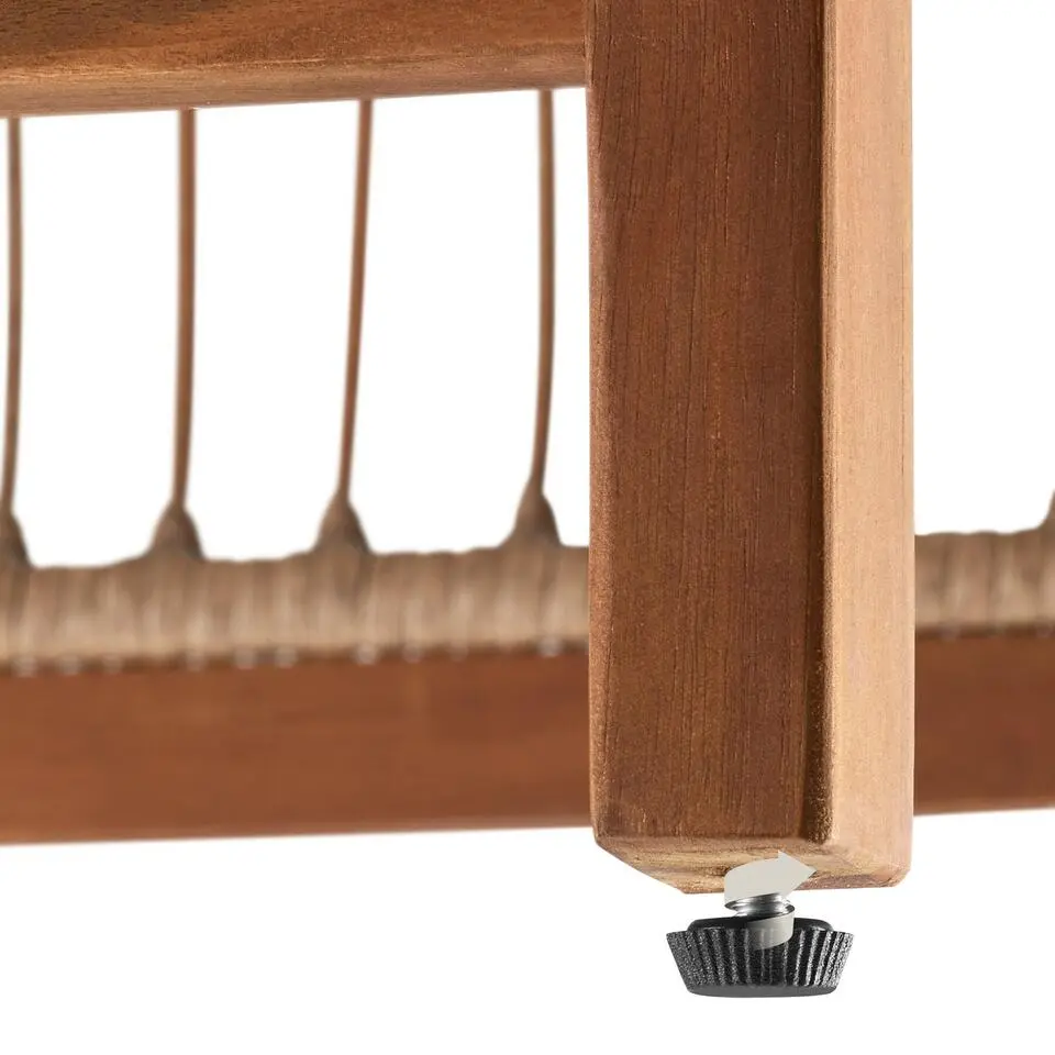 tectake Loungeset Eivissa in rope-design met XXL-bekleding, Natuur