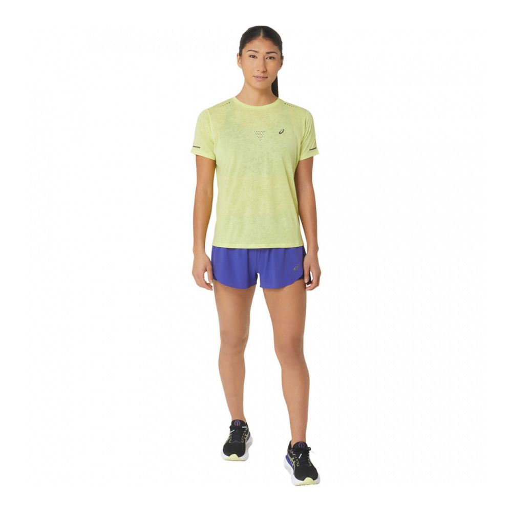 Asics METARUN PATTERN - Tee-shirt Femme glow yellow