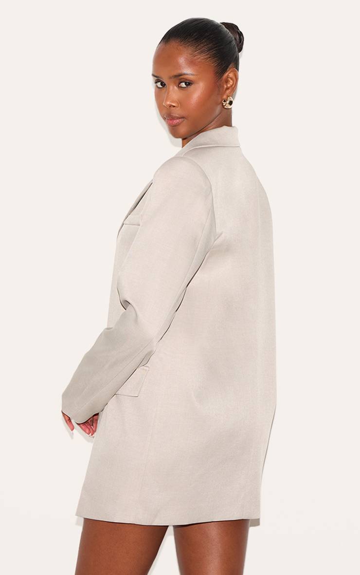 Gris Pierre Robe Blazer