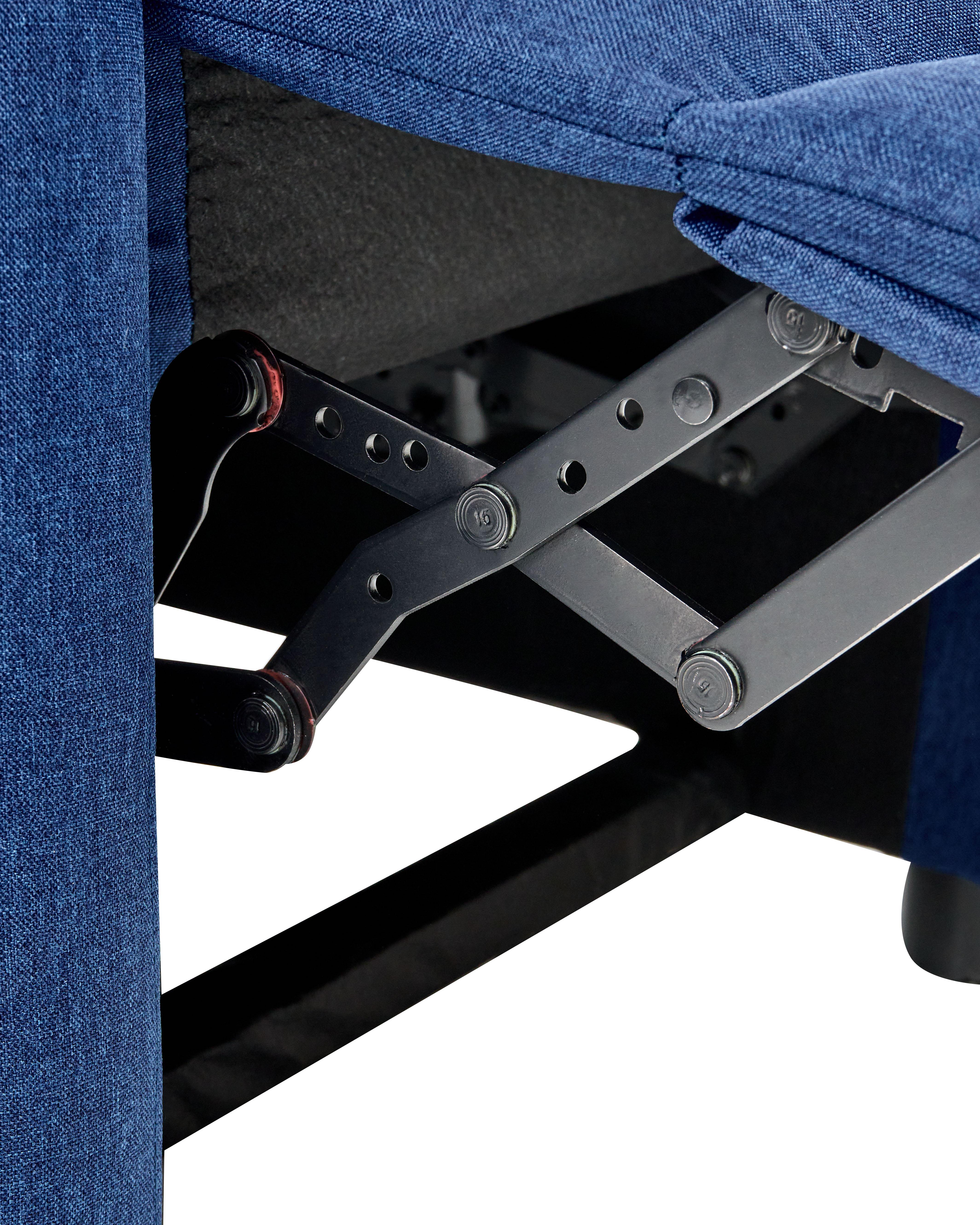 Relaxfauteuil EMINENCE Kunstlinnen Marineblauw