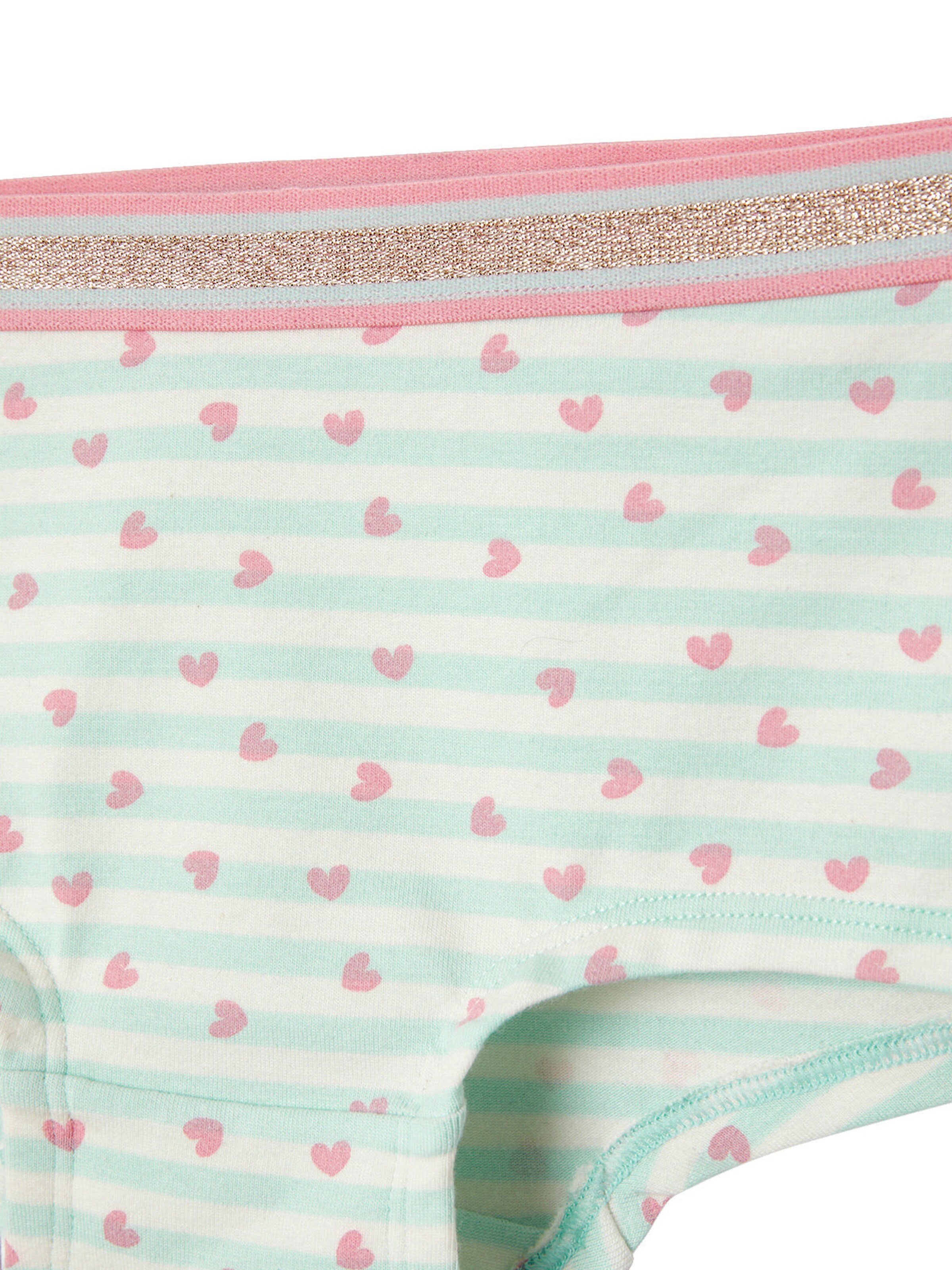 Vertbaudet 5er-Pack Mädchen Shortys pack rosa/aqua