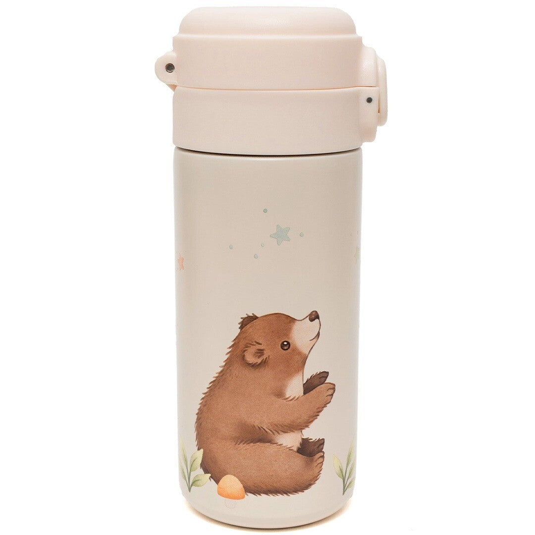 Petit monkey rvs drinkfles bear and stars - 350 ml