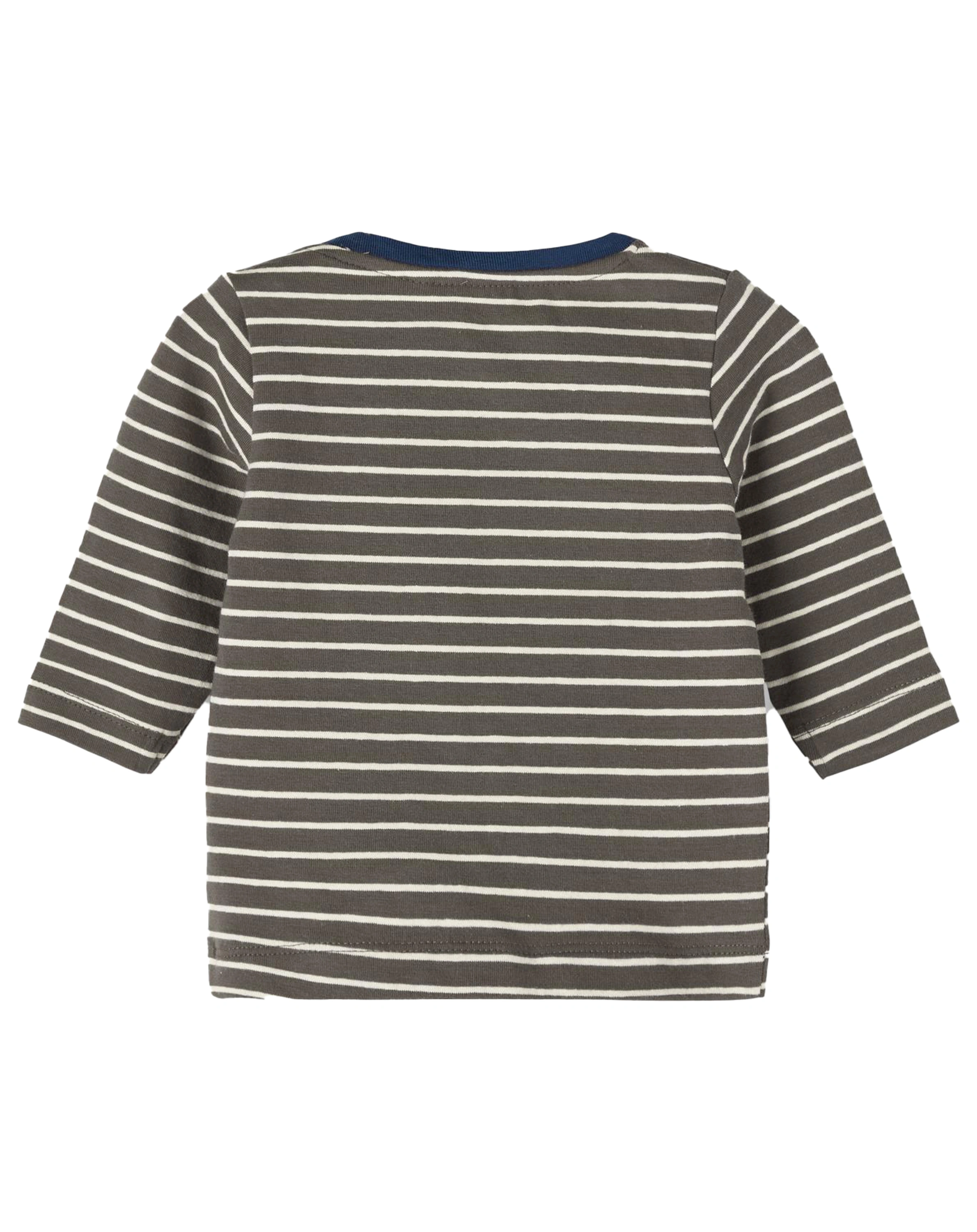 T-Shirt NBMTIS gestreift in tarmac