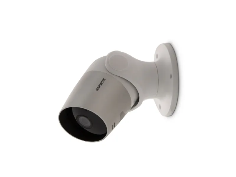 Marmitek Smart Me View MO - Netværksovervågningskamera - udendørs - modstandsdygtig over for vandsprøjt og byger - farve (Dag/nat) - 1920 x 1080 - 1080p - audio - trådløs - WiFi - H.264 - DC 12 V