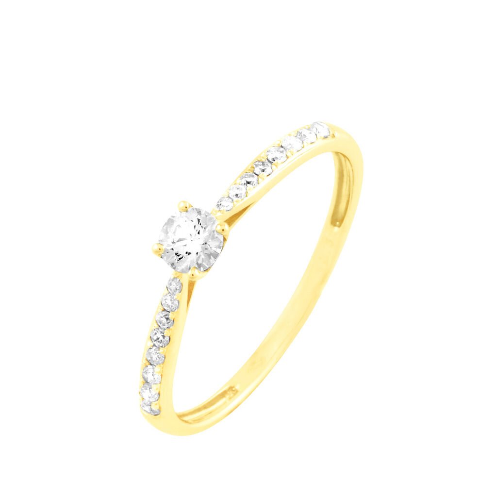 Bague Solitaire Hemera Or Jaune Diamant