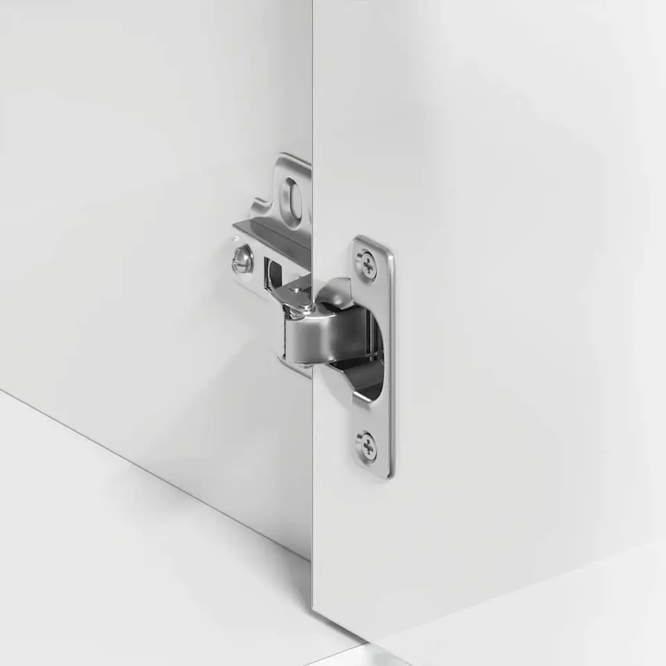 vidaXL - Dressoir - Wit - Bewerkt hout