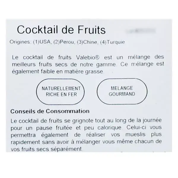 Coquetel de Superfrutas Orgânicas Valebio 120g