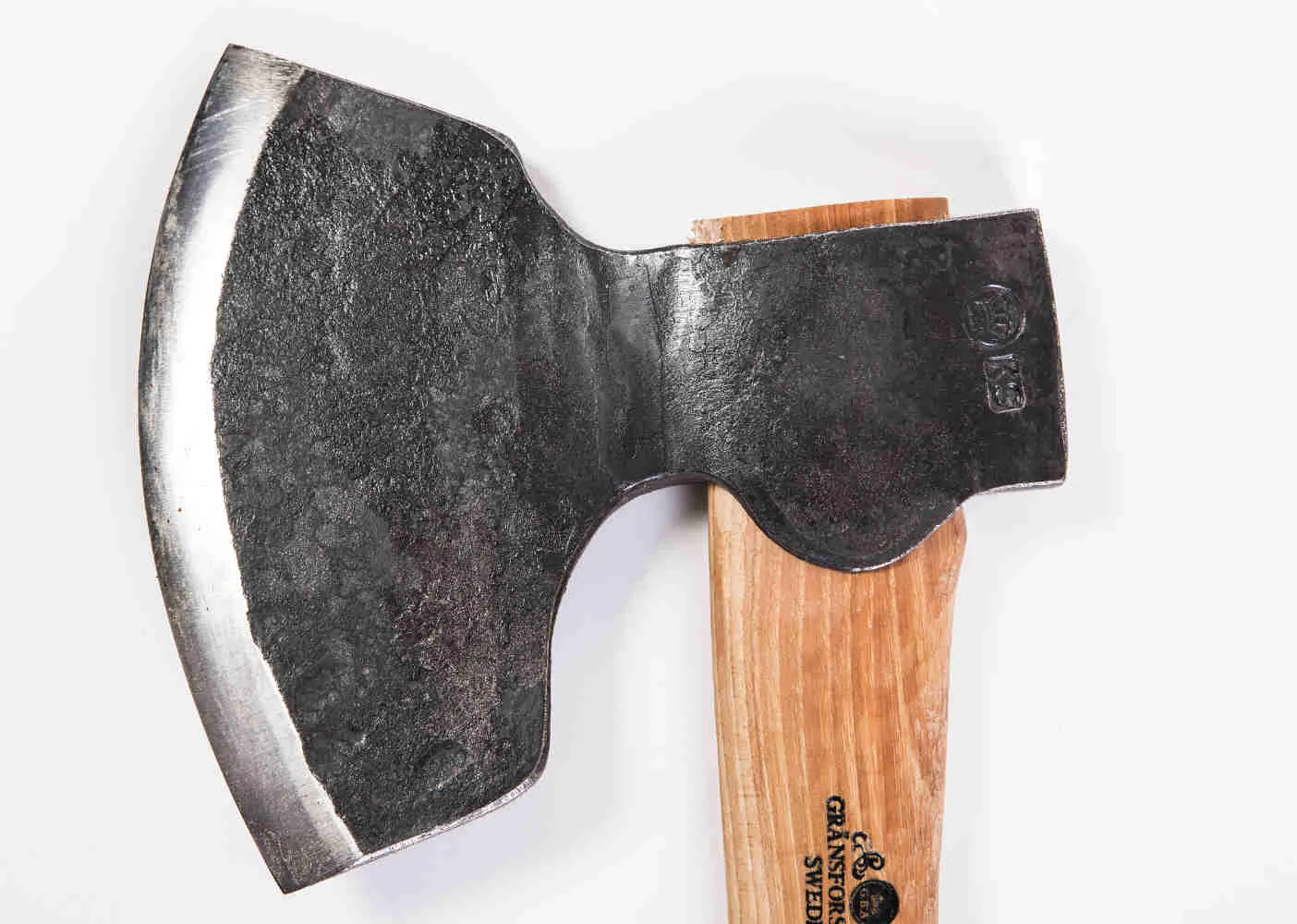 Gränsfors Timmerbila, modell 1900, Rakt skaft, Dubbelslipad Wood/Grey