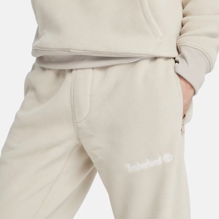 Calças de lã polar Polartec para homem na cor cinza.