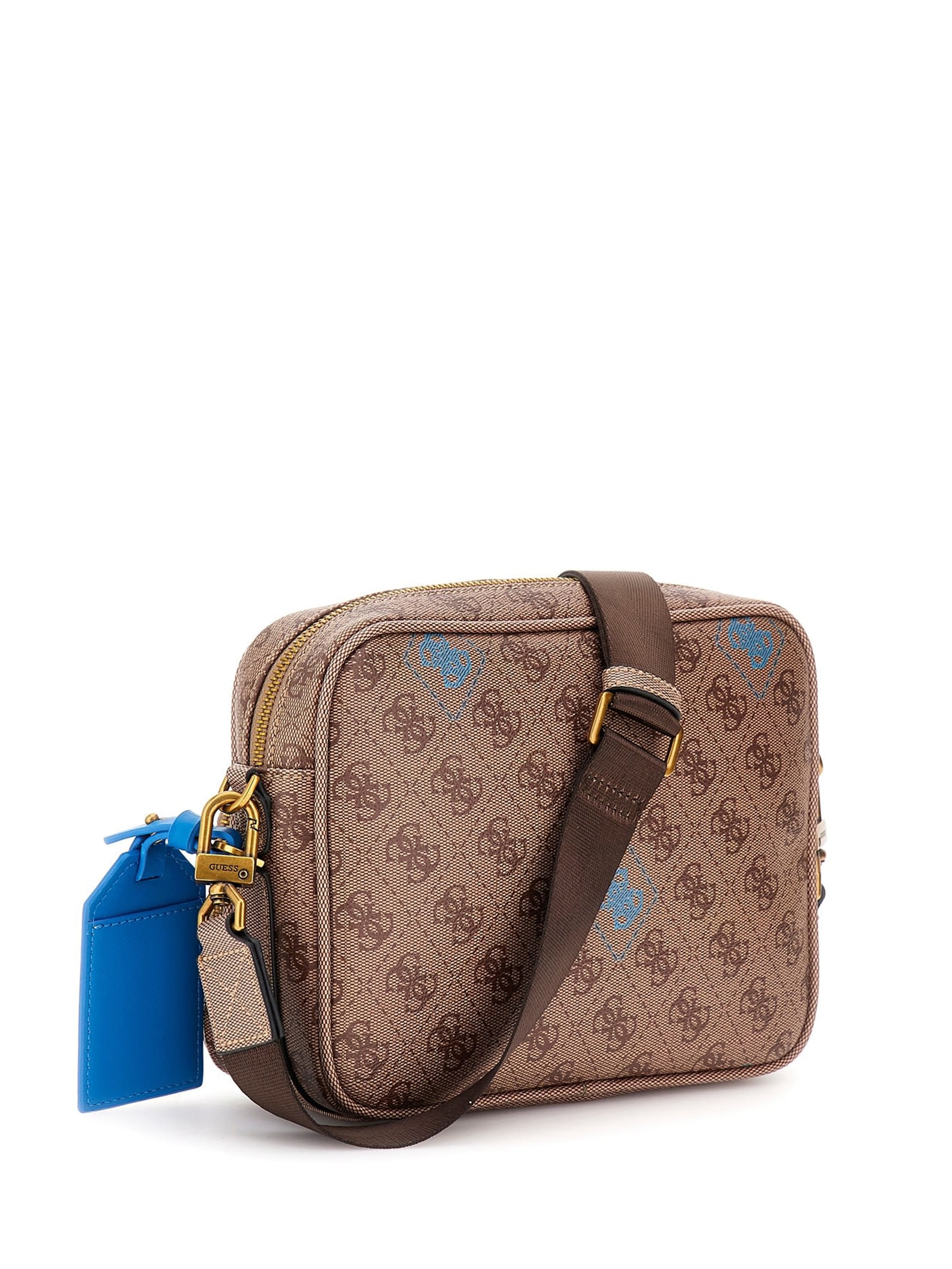 Bolsa transversal Milano Quattro G com zíper duplo