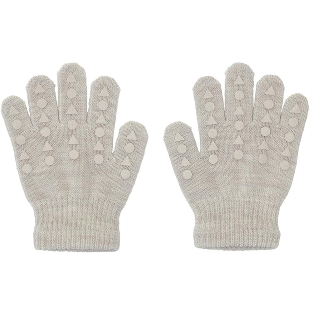 Uld Grip Gloves Sand - Gobabygo → Luksusbaby.dk