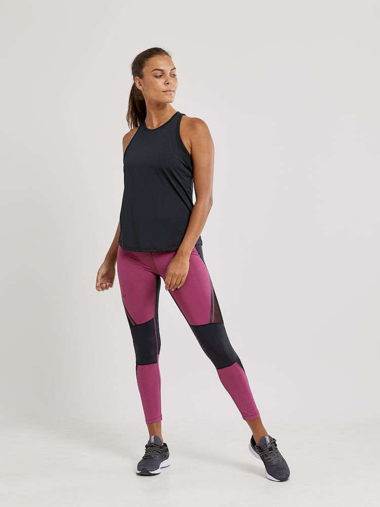 Craft Charge Hardloopshirt Zonder Mouwen Zwart Dames