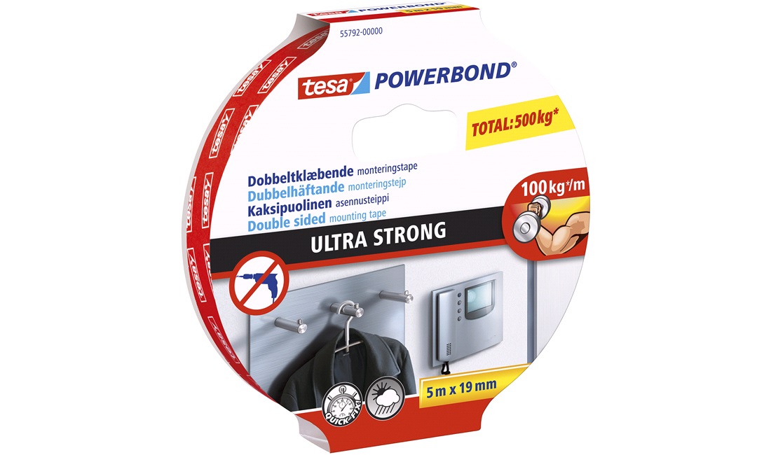 TESA Monteringstape Ultra Strong 100kg/m