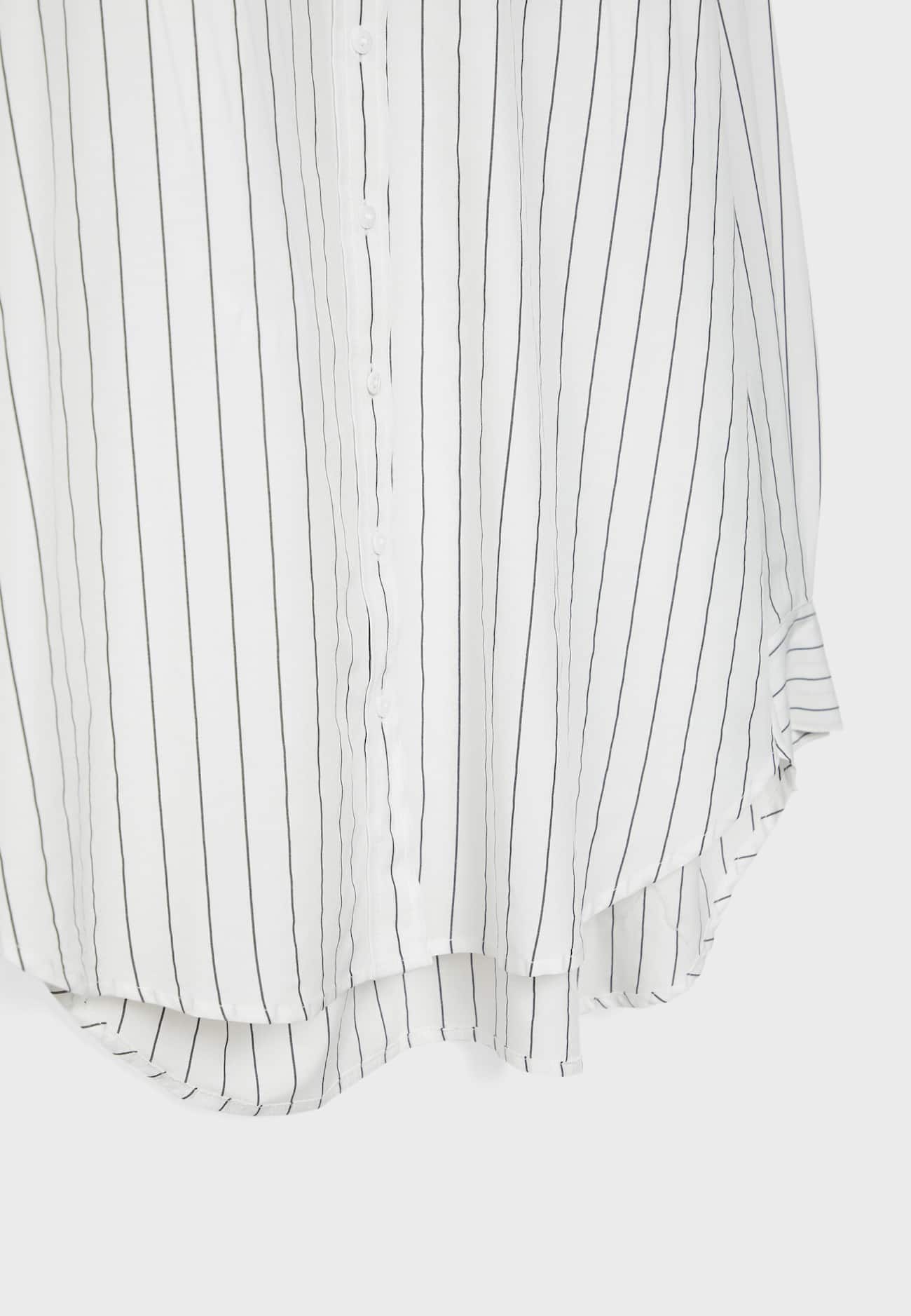 Camisa longa de popeline