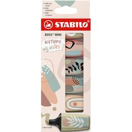 Surligneur BOSS MINI Naturevibes, étui carton de 3