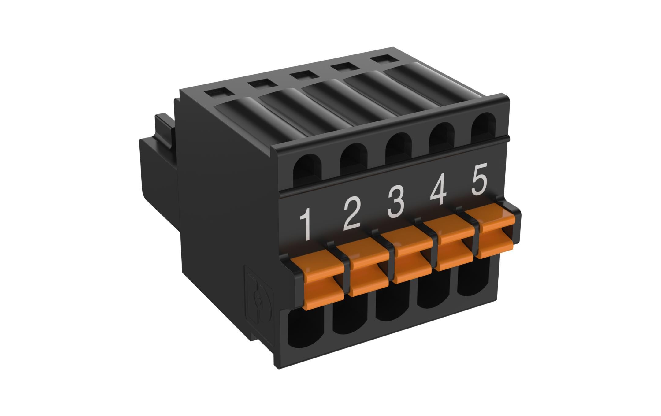 Klemme TU6008 5-PIN Schwarz 10 StückErweiterter Steckverbinder für RS232 / RS485