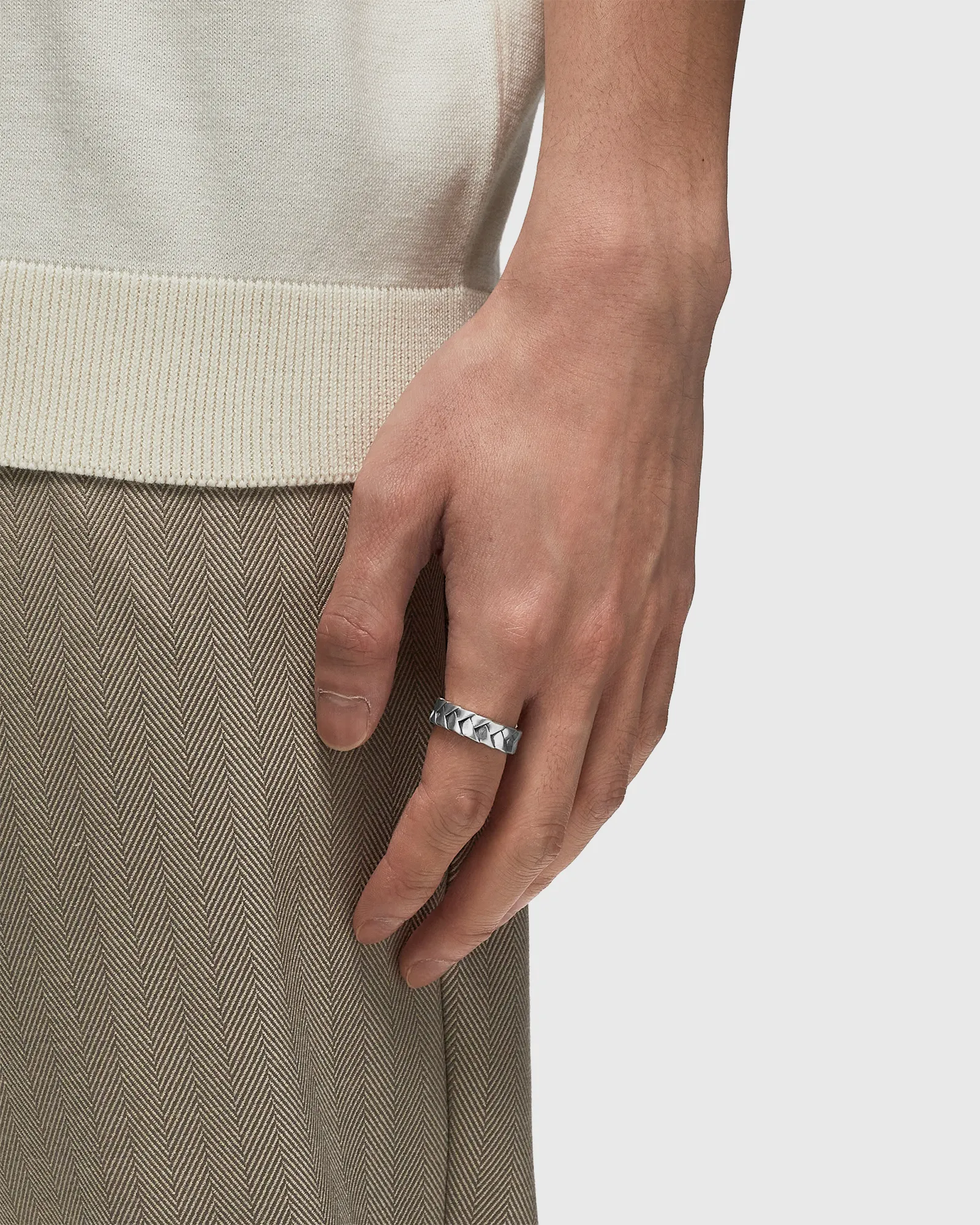 Serge DeNimes Silver Woven Ring