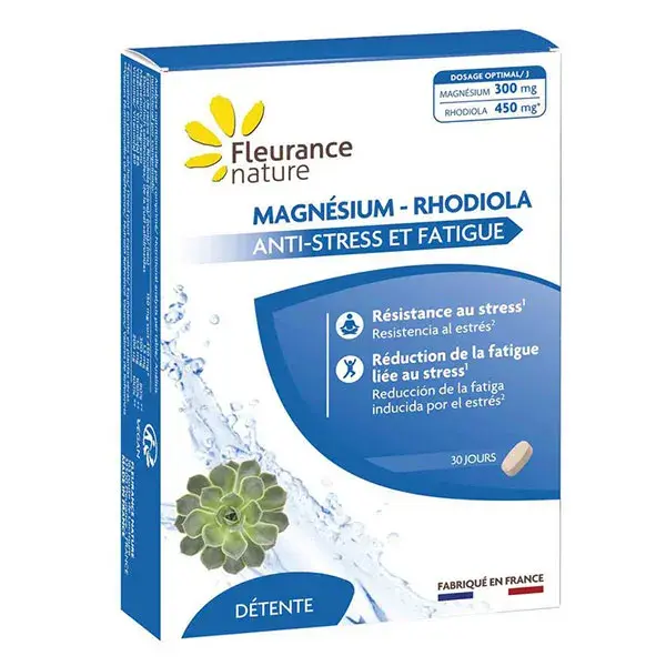 Fleurance Nature - Magnésium - Magnésium Rhodiola - 30 comprimés