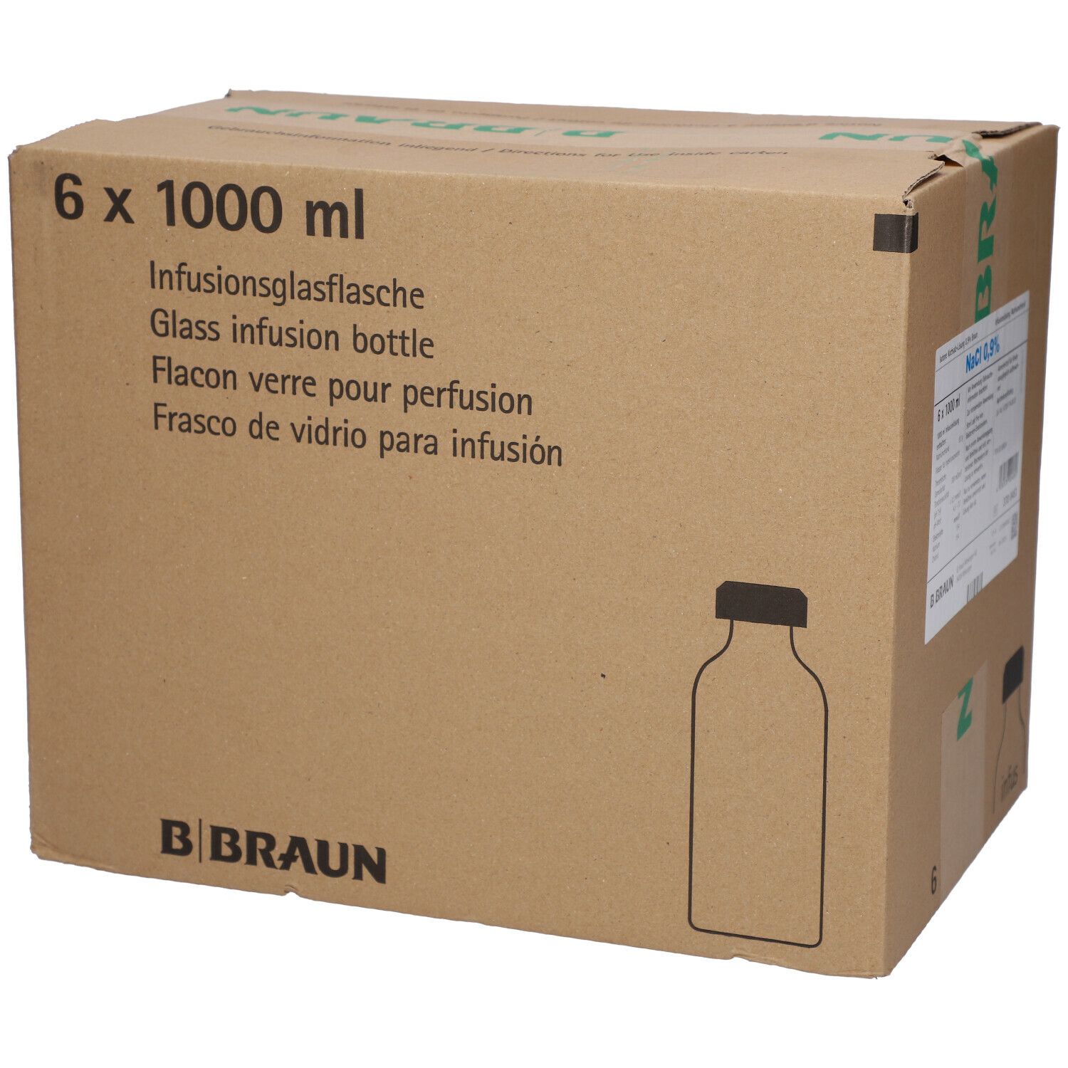 Isotone Kochsalz-Lösung 0,9% B. Braun, Glasflasche